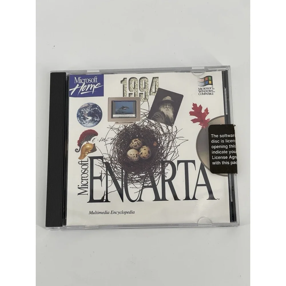 Microsoft Windows Encarta 1994 Multimedia Home‎ Encyclopedia CD Rom